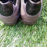 Mens Hugo Boss Space Up Slip On Dark Grey Leather Shoes -Size 10-NWT Retail $150
