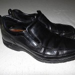 Cole Haan loafers shoes Nike Air black leather slip-on mens 10.5