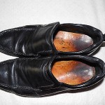 Cole Haan loafers shoes Nike Air black leather slip-on mens 10.5