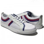 $225 HUGO BOSS White Blue Red Mens 13 46 Fashion Sneakers Shoes 12.5 47 Kicks