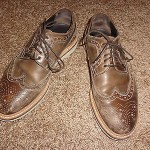 NICE Hugo Boss Orange Label Distressed Wingtips Bravox Casual Shoes EURO 41 / 8