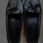 COLE HAAN MENS BLACK KILTIE TASSEL LOAFERS  Sz 9 B