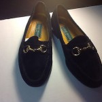 Cole Haan Horse Bit Black Suede Leather Men’s Slip On Loafers Size 8M