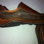 Cole Haan Leather Loafers Men Size 11 Country Brown Nike Air Sole Slip On Shoes