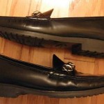 Cole Haan CITY 1498 Men’s Black Leather Horse Bit Loafers Size 10.5 M Italy