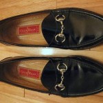 Cole Haan CITY 1498 Men’s Black Leather Horse Bit Loafers Size 10.5 M Italy