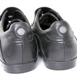 BOSS HUGO BOSS BLACK GENUINE LEATHER LOAFERS CASUAL VELCRO MEN’S SHOES SIZE 9.5