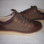 TIMBERLAND ABINGTON ALPINE OXFORD SZ 10.5 BROWN OLIVE LEATHER CANVAS 81505