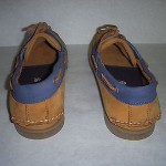 TIMBERLAND CLASSIC 2 EYE BOAT SHOE SZ 10 WHEAT NAVY 72527