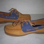 TIMBERLAND CLASSIC 2 EYE BOAT SHOE SZ 10 WHEAT NAVY 72527