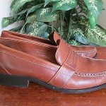 Cole Haan Adrien Penny Mens 9M Saddle Tan Brown Leather Casual Loafer Shoes