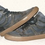HUGO BOSS ORANGE Gray Leather Sneakers Size 42 EU – 8 UK – 9 US