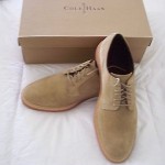 COLE HAAN SUEDE OXFORDS 11M IN MILKSHAKE