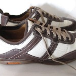Cole Haan Nike Air Canvas & Brown Leather Sneakers EUC 9W