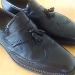 Cole Haan Wing Tip Tassel Square Toe Oxford Mens Shoes brown 11. C10220 NEW $398