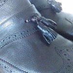Cole Haan Wing Tip Tassel Square Toe Oxford Mens Shoes brown 11. C10220 NEW $398