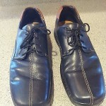 COLE HAAN black LEATHER tennis shoe OXFORDS MENS SZ 11