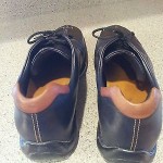 COLE HAAN black LEATHER tennis shoe OXFORDS MENS SZ 11