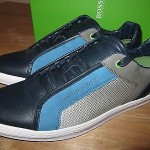 HUGO BOSS GREEN LABEL   MEN’S TRAINERS / SHOES ‘ATTAIN’ NAVY Size 11US