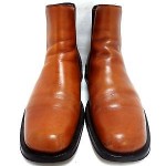 HUGO BOSS Leather Chelsea Boots Mens 9 M Tan Italy Casual/Dress Boots