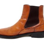 HUGO BOSS Leather Chelsea Boots Mens 9 M Tan Italy Casual/Dress Boots