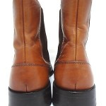 HUGO BOSS Leather Chelsea Boots Mens 9 M Tan Italy Casual/Dress Boots