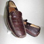 COLE HAAN Brown Croc Driving Moccasins Men’s Shoes Size 9 M