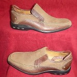 Leather COLE HAAN Nike Air Slip On Loafers / Driving Shoes Brown size 10