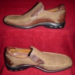Leather COLE HAAN Nike Air Slip On Loafers / Driving Shoes Brown size 10