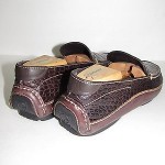 COLE HAAN Brown Croc Driving Moccasins Men’s Shoes Size 9 M