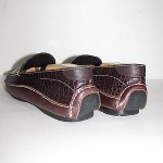 COLE HAAN Brown Croc Driving Moccasins Men’s Shoes Size 9 M
