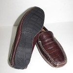 COLE HAAN Brown Croc Driving Moccasins Men’s Shoes Size 9 M