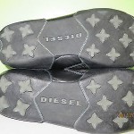 DIESEL Men’s Athletic Sneakers “Auriga” Black Sz 15 Leather Suede Cleats