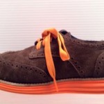 Men’s Brown/Orange Cole Haan Suede Shoes Size 8M @