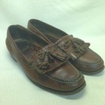 COLE HAAN Brown Leather Loafers Handsewn Keltie Tassel 6693 Mens Size 10.5 M