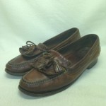 COLE HAAN Brown Leather Loafers Handsewn Keltie Tassel 6693 Mens Size 10.5 M