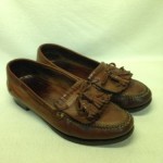 COLE HAAN Brown Leather Loafers Handsewn Keltie Tassel 6693 Mens Size 9 M