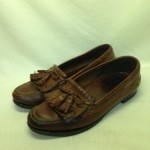 COLE HAAN Brown Leather Loafers Handsewn Keltie Tassel 6693 Mens Size 9 M