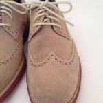 Cole Haan ‘LunarGrand’ Wingtip Oxfords (Men) Size 8.5M Milkshake Brick Suede