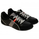 Diesel Mens Quayle Black  Suede & Leather Lace Up Sneakers Shoes 9.5
