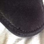 COLE HAAN Country Men Black Suede Slip On Penny Loafers Shoes Size 11B Narrow