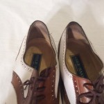 Cole Haan Mens brown white Leather Oxfords Sz 14