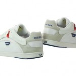 Diesel Starch Y00674-PS308-T1007 Blanc Suede Leather Textile Casual Shoes 9 Men
