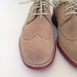 Cole Haan ‘LunarGrand’ Wingtip Oxfords (Men) Size 8.5M Milkshake Brick Suede