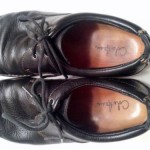 Men’s Shoes COLE HAAN Black Leather Nike Air Oxfords Size 9.5 M