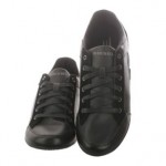 Diesel Wanted Y00989-P0372-T8013 Black Leather Suede Lace Up Casual Shoes 9 Men
