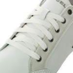 Diesel Wanted Y00989-P0372-T1003 White Leather Suede Lace Up Casual Shoes 9 Men