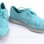 Cole Haan Lunargrand C11514 poolside blue 9 leather wingtip oxford shoe GZI032