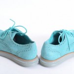 Cole Haan Lunargrand C11514 poolside blue 9 leather wingtip oxford shoe GZI032
