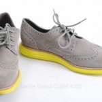 Cole Haan Lunargrand C10226 charcoal 8.5 suede wingtip oxford shoe $198 GZI031